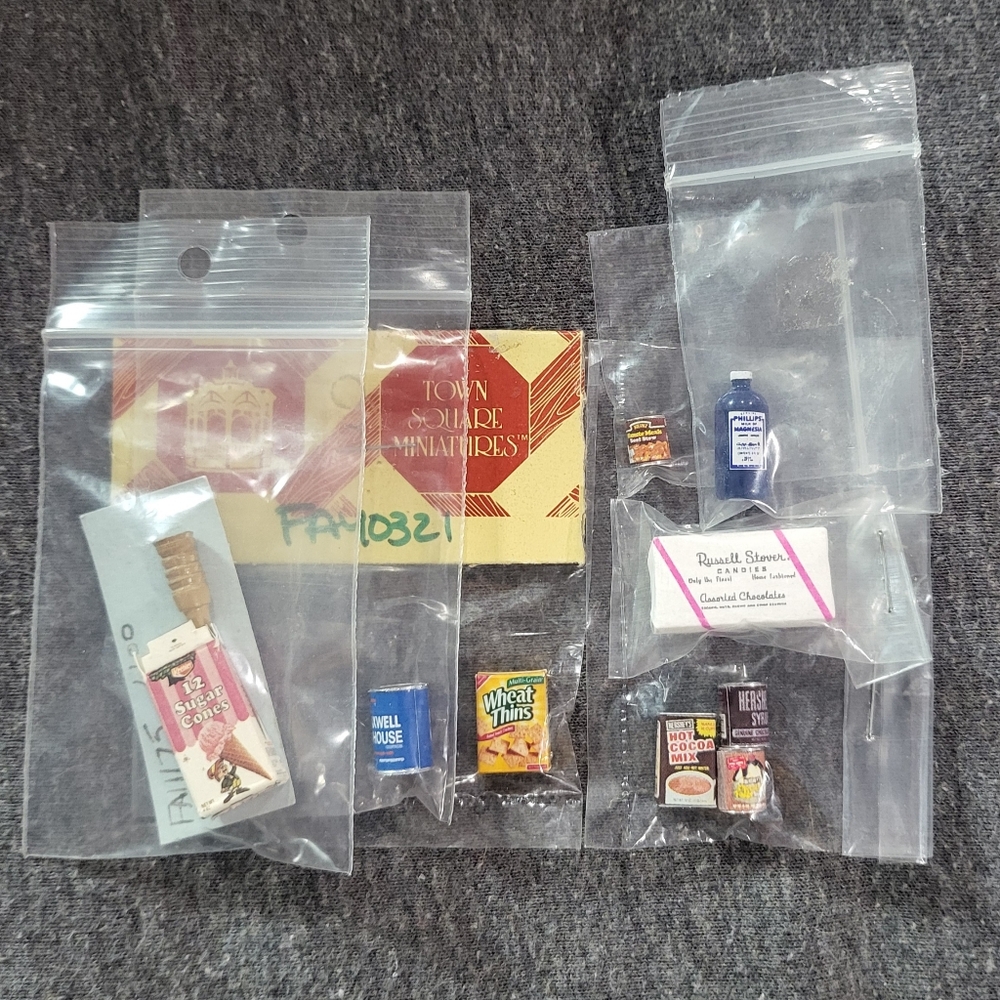 Group Of Miniature Dollhouse Foods